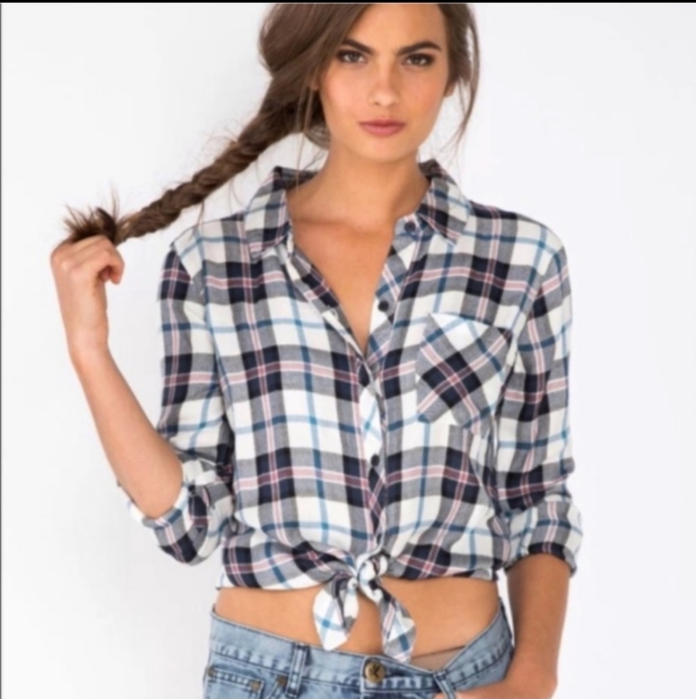 Rails Plaid Flannel Shirt Size XS Top